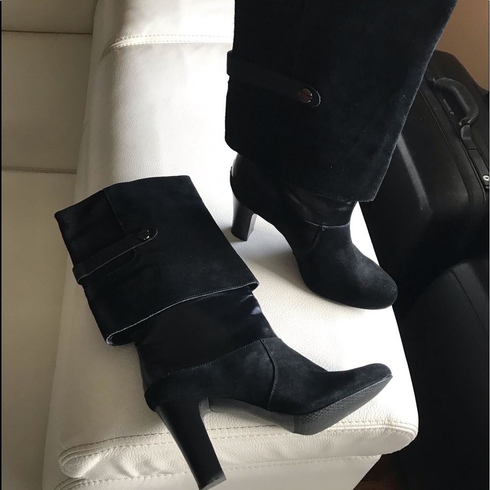TAHARI BOOTS Harper Leather&Suede s9M